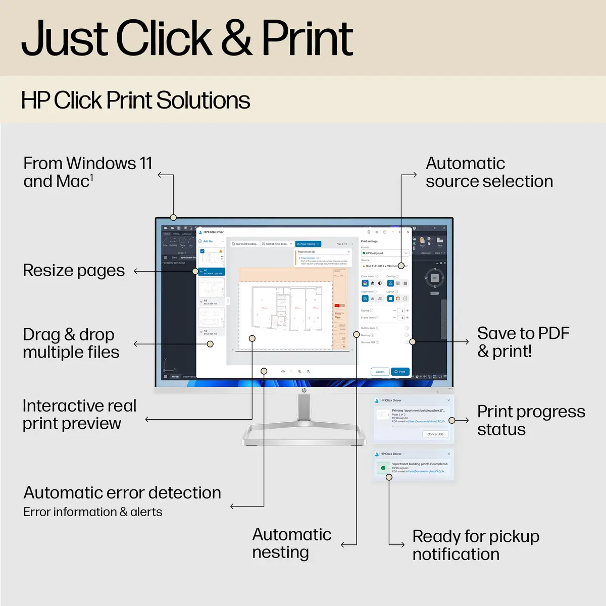 HP Designjet T250 24-in Printer Photo 10