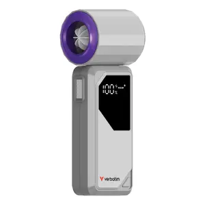 Handheld fan Verbatim Cool’n’Go AirJet Grey/Purple 6W Lithium-Ion