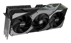 INNO3D iChill GeForce RTX 5080 X3 V2 videokarte ar 16 GB GDDR7 atmiņu, NVIDIA GeForce RTX 5080, procesora frekvence 2295 MHz, PCI Express 5.0, 3 ventilatoru aktīvā dzesēšana