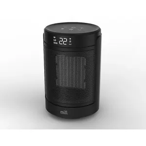 Ceramic fan heater Mill FH1500BLACK 1500 W for rooms up to 22 m², black