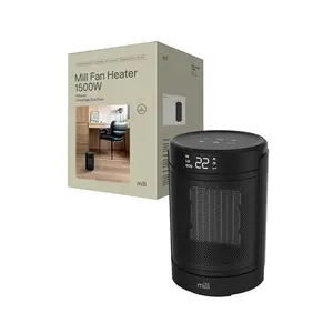 Керамический вентиляторный обогреватель Mill FH1500BLACK 1500 Вт для помещений до 22 м², чёрный