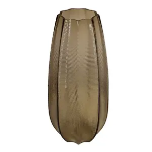Stikla vāze BESK 16×35 cm dūmoti brūna 9135761