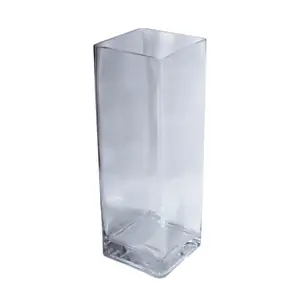 Stikla vāze BESK modelis 9135884, caurspīdīga, 12×35 cm