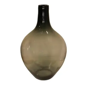 Glass vase BESK drops shape 32x50 cm smoky grey