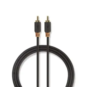Audio kabelis Nedis CABW24170AT20 2m RCA Vīriešu Zelta Pārklājums