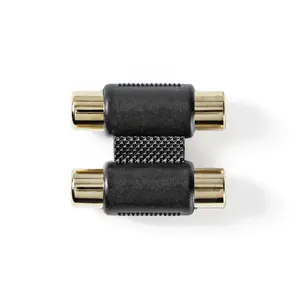 Cable Gender Changer Nedis CABW24952AT 2 x RCA Female Anthracite