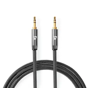 Nedis CATB22000GY20 audio kabelis 2m 3.5mm Vīriešu Pelēks