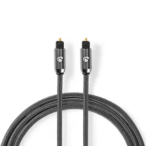 Nedis CATB25000GY10 audio cable 1 m TOSLINK Grey