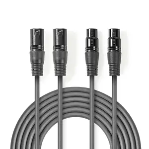 Аудиокабель Nedis COTH15030GY15 1.5 м 2 x XLR (3-pin) Серый