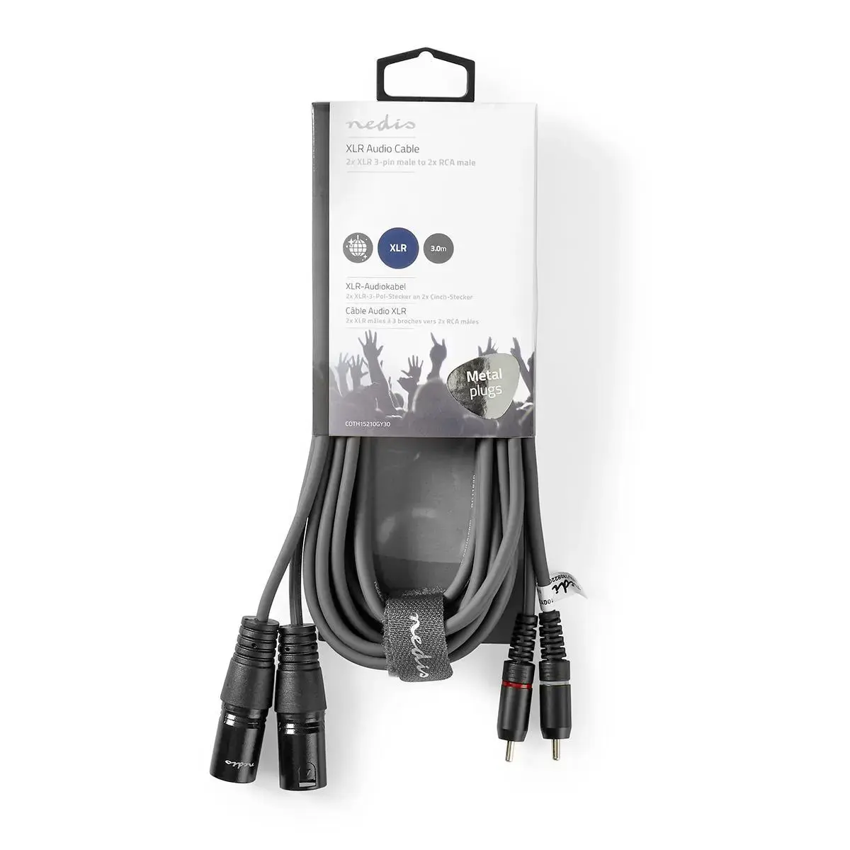 Audio kabelis Nedis COTH15210GY30 Photo 3