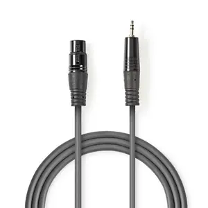 Nedis COTH15300GY15 audio cable 1.5 m XLR 3-pin Grey