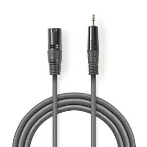 Audio Cable Nedis COTH15300GY30 3m XLR 3-pin Male Grey