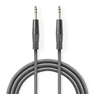 Audio Cable Nedis COTH23020GY15 1.5m 6.35mm Male Grey