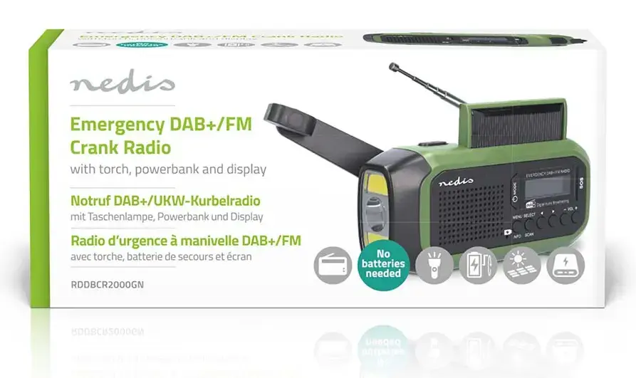 Nedis RDDBCR2000GN portable digital radio Photo 8