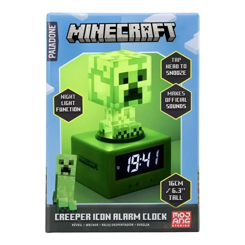 Цифровые будильник Paladone Creeper Icon Photo 4