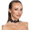 Чокер cottelli collection 24505851001 — регулируемый чёрный кружевной Photo 2