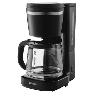 Drip coffee maker SENCOR SCE2710BK, 1.2 L glass carafe, 1.5 L capacity, permanent washable filter, keep-warm plate