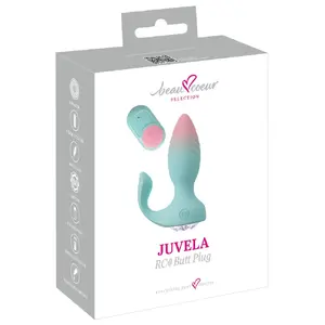 Anālais vibrators beau coeur JUVELA RC Butt Plug — silikona, uzlādējams, 2 motori, 10 vibrācijas režīmi, ievietošanas garums 8.5 cm, Ø 3.5 cm