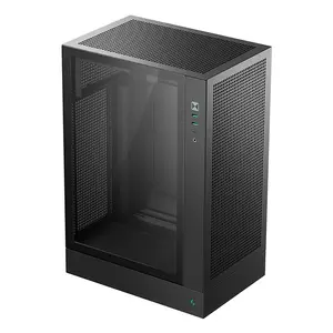 PC case DeepCool CH170 PLUS Tower Black — micro-ATX/mini-ITX, tempered glass, USB-C, top PSU