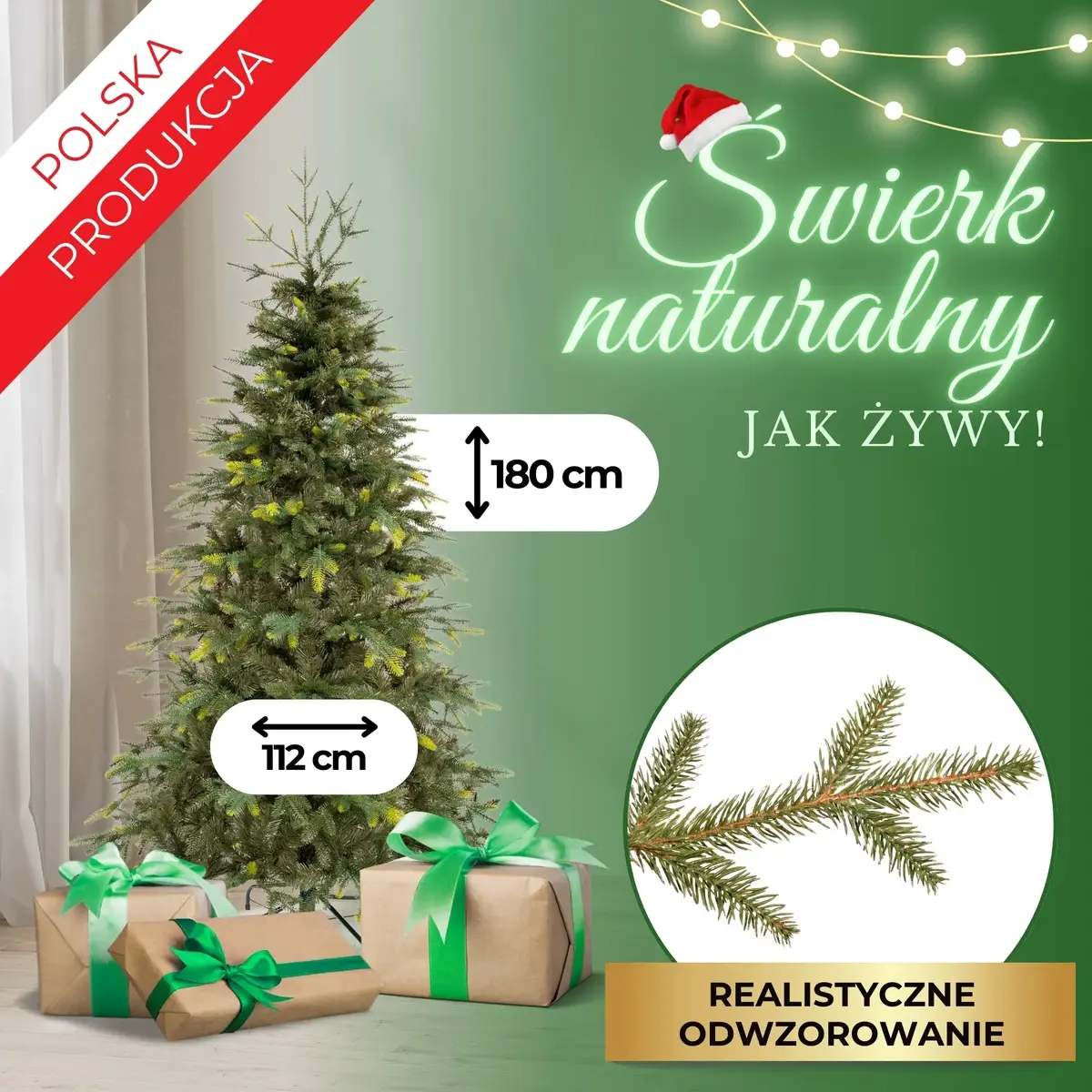 Springos CT0205 Artificial Christmas Tree 210 cm Photo 2