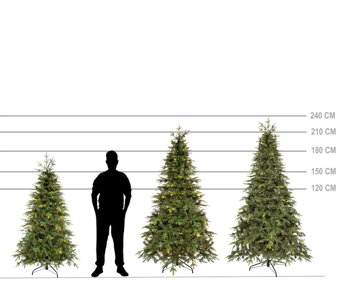 Springos CT0205 Artificial Christmas Tree 210 cm Photo 3