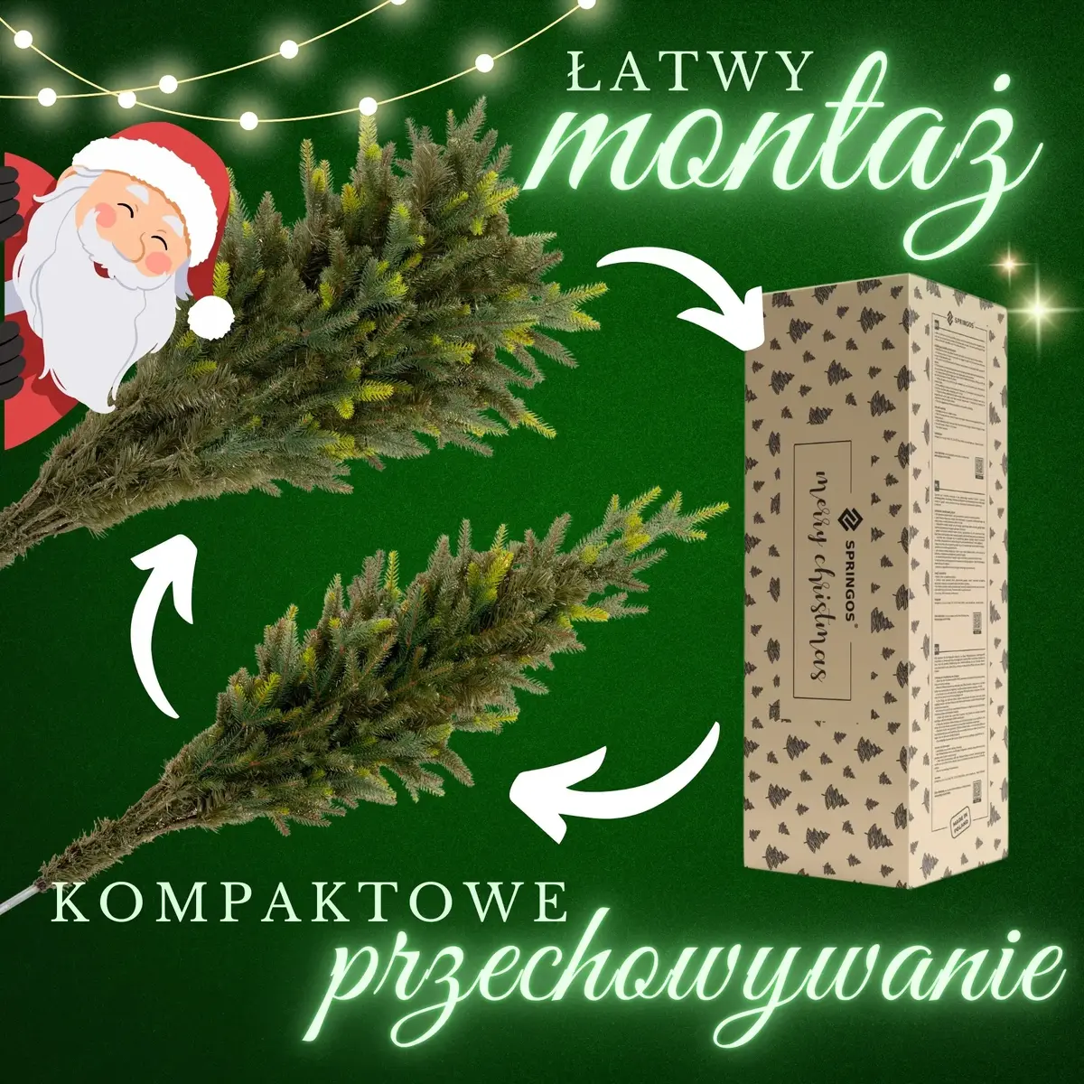 Springos CT0205 Artificial Christmas Tree 210 cm Photo 9