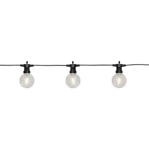Light decoration chain Star Trading 476-71-1 10 LED bulbs 1.8 W Black