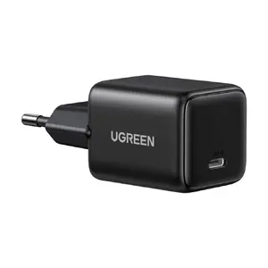 Зарядное устройство UGREEN X513 30W GaN 1x USB-C черное — компактный USB-C адаптер 30 Вт