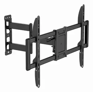 Gembird WM-90ST-01 Wall TV Mount for 37" to 90" Screens up to 50 kg with Full Motion Adjustment and VESA up to 600x400 mm in Black