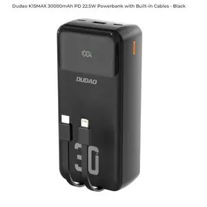 Портативный аккумулятор Dudao K15MAX 30000mAh