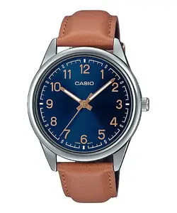 Casio Standard MTP-V005L-2B4 Мужские наручные часы Кварцевые Корпус из нержавеющей стали Ремешок