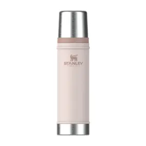 Термос STANLEY The Legendary Classic Bottle 0.6 л светло-розовый — вакуумный фляжка, 600 мл