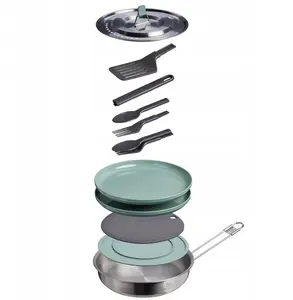 Frying Pan STANLEY Wildfare Core 0.94 L — Camping cookware, blue-gray/dark gray