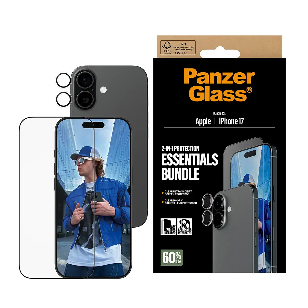 PanzerGlass 2-in-1 Essentials Bundle iPhone 17 Photo 2