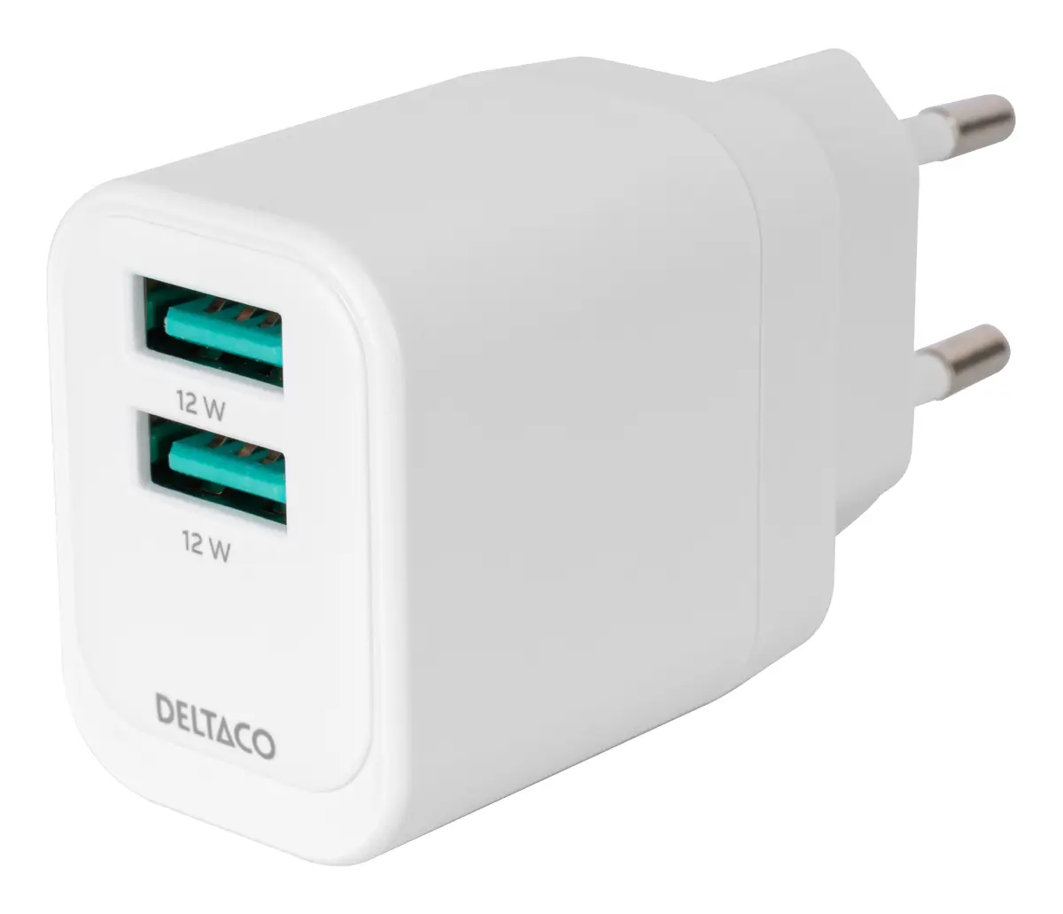 Deltaco USB-AC200 universāls iekštelpu maiņstrāvas mobilo