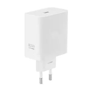 USB-A adapter REALME 80W SuperVooc White — high-power charging adapter, USB-A output