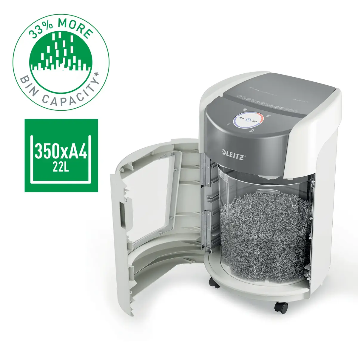 LEITZ IQ OptiMax 350 P5 papīra smalcinātājs Photo 2