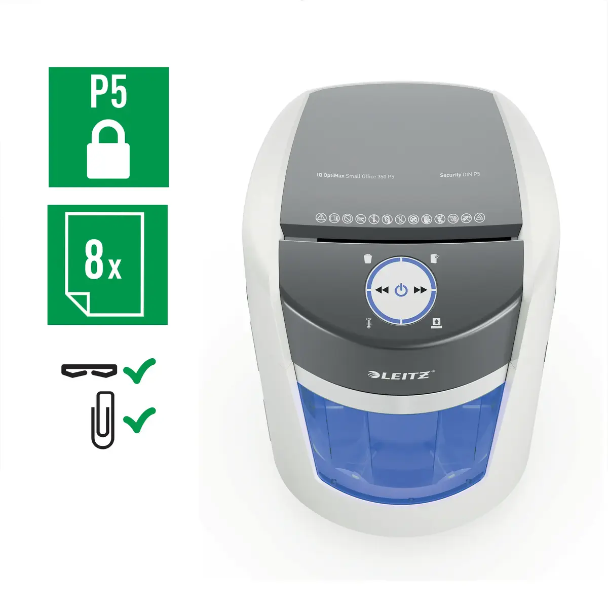 LEITZ IQ OptiMax 350 P5 papīra smalcinātājs Photo 3