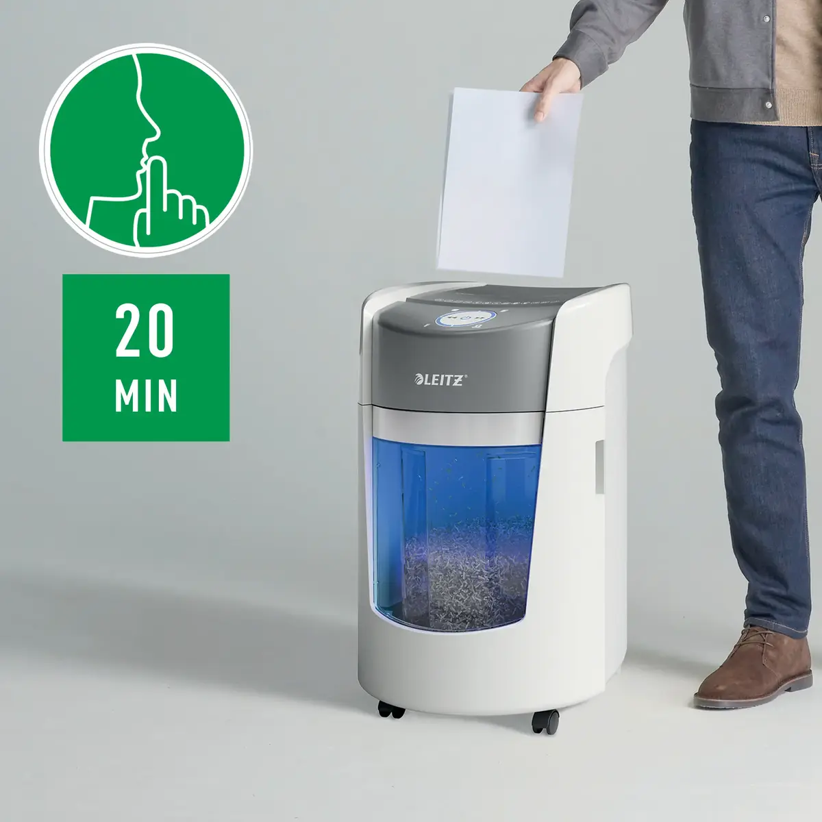 LEITZ IQ OptiMax 350 P5 papīra smalcinātājs Photo 4