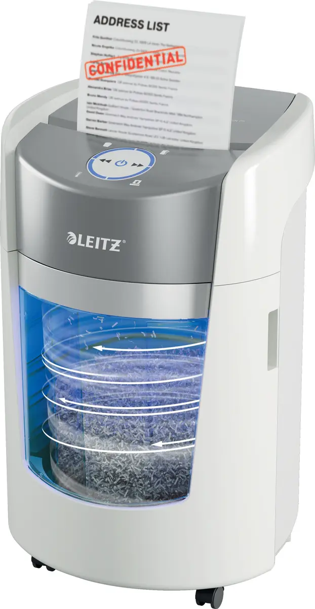 Papīra smalcinātājs LEITZ IQ OptiMax 350