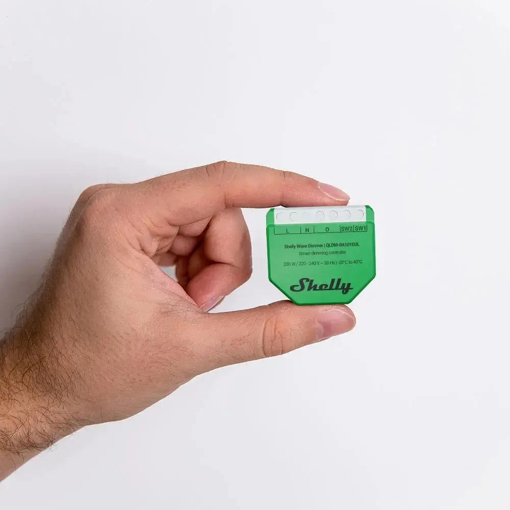 Shelly Wave Dimmer EU LR — 2‑канальный умный диммер Photo 3