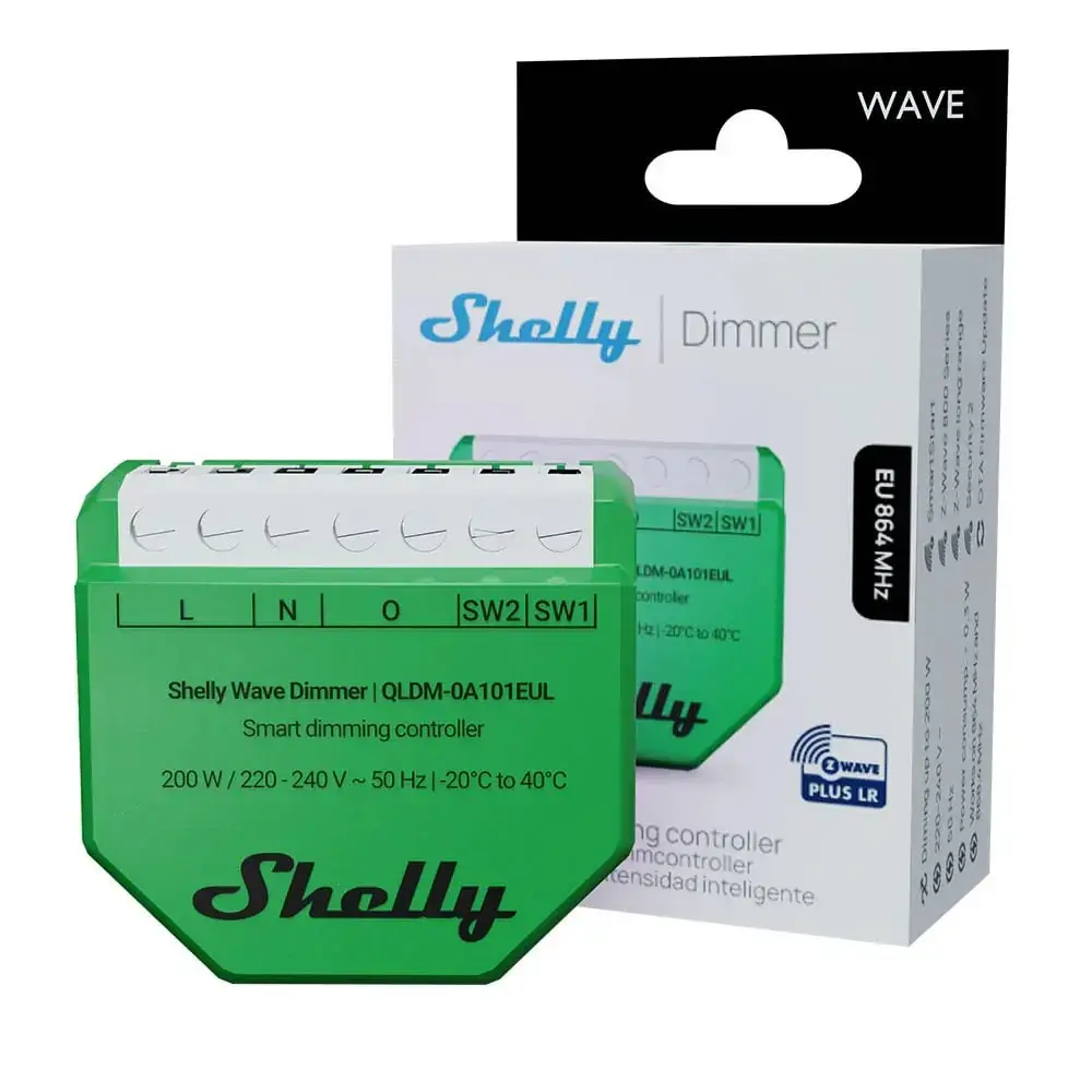 Shelly Wave Dimmer EU LR — 2‑канальный умный диммер Photo 4