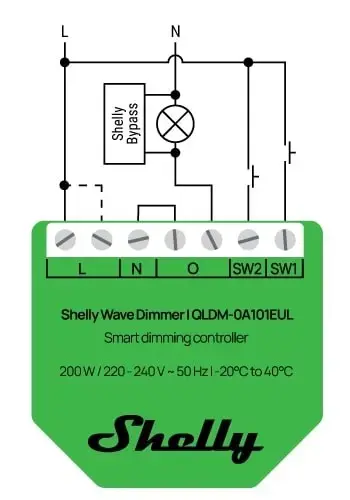 Shelly Wave Dimmer EU LR — 2‑канальный умный диммер Photo 5