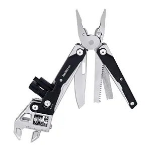 Multitool adjustable wrench Nextool NE20362A — aluminium housing, 11 tools, 207 mm extended, 153 mm folded, 313 g