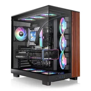 Thermaltake View 380 XL WS ARGB Mid Tower PC Case, Tempered Glass, Black