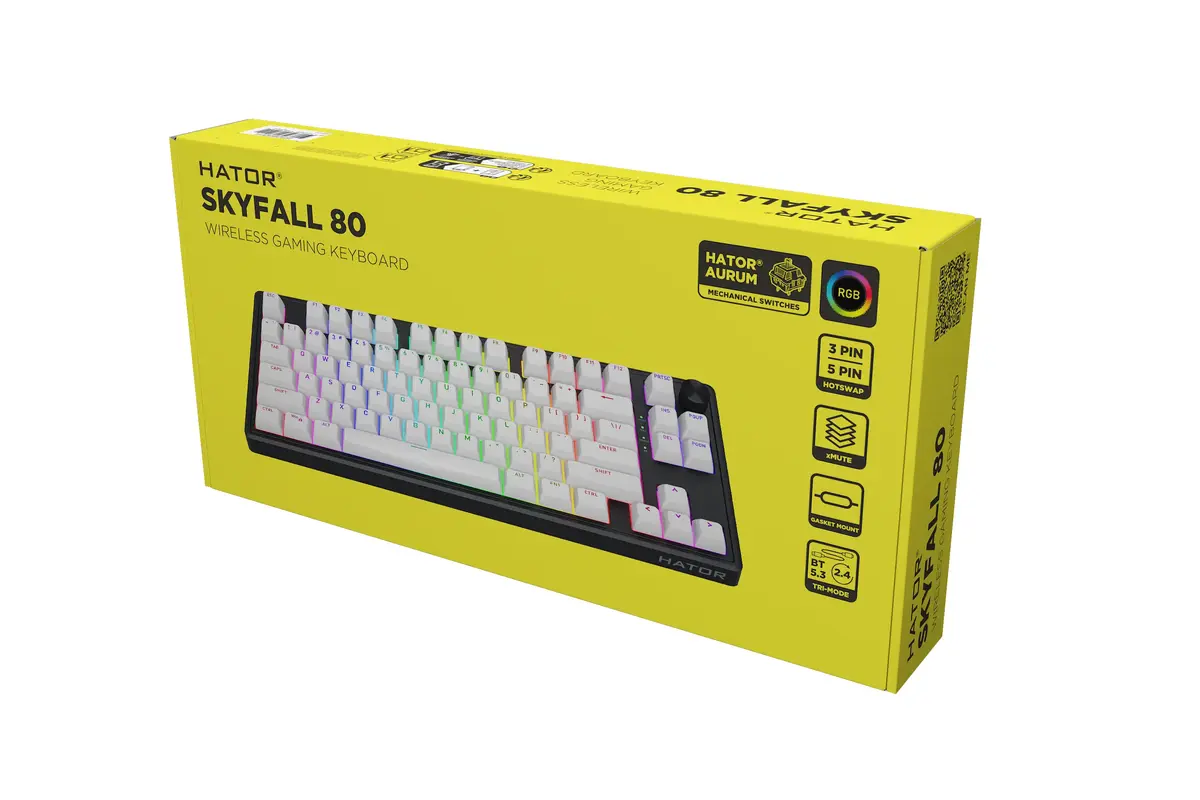 Клавиатура HATOR Skyfall Wireless 80 USB RF Bluetooth Photo 7