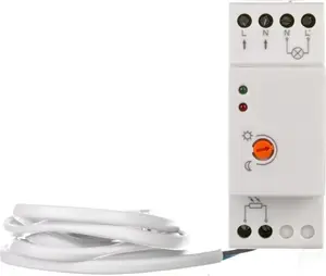 GTV CZ-1 Dusk Sensor, 4800W, 220-240V AC, 20A, IP65, DIN Rail Mount