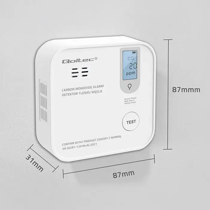 Carbon monoxide sensor QOLTEC 52577 Photo 8