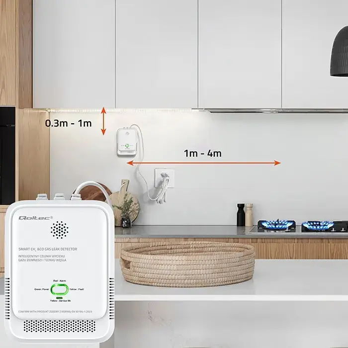 Gas and CO detector QOLTEC 52578 Photo 3