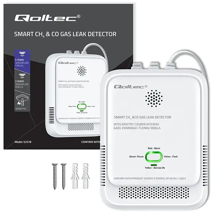 Gas and CO detector QOLTEC 52578 Photo 8